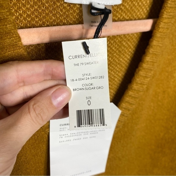 Current/Elliott The 79 Sweater in Brown Sugar - Picture 4 of 6
